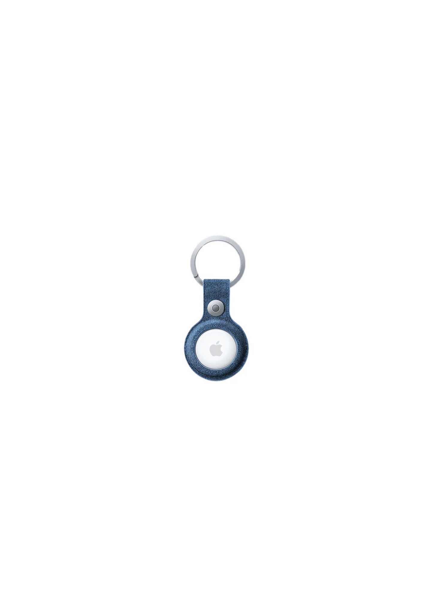 Alcantara AirTag Keychain - Navy