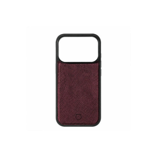 Alcantara iPhone 17 Case - Burgundy