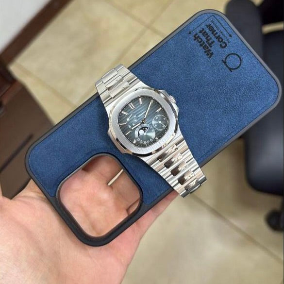 Alcantara iPhone Case - Navy